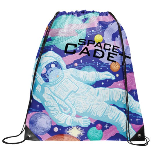 Printed Nylon Backsacks Space Cadet